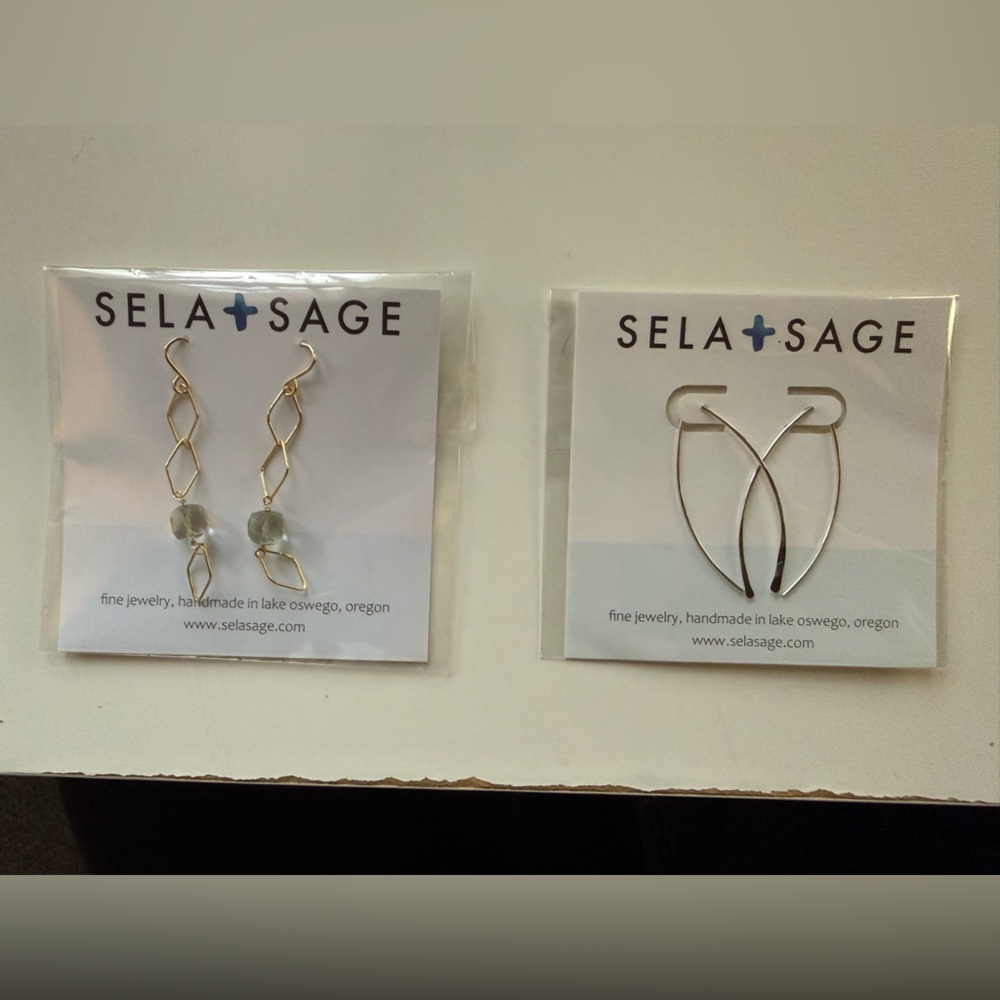 Sela + Sage Gold and Silver Earrings Set